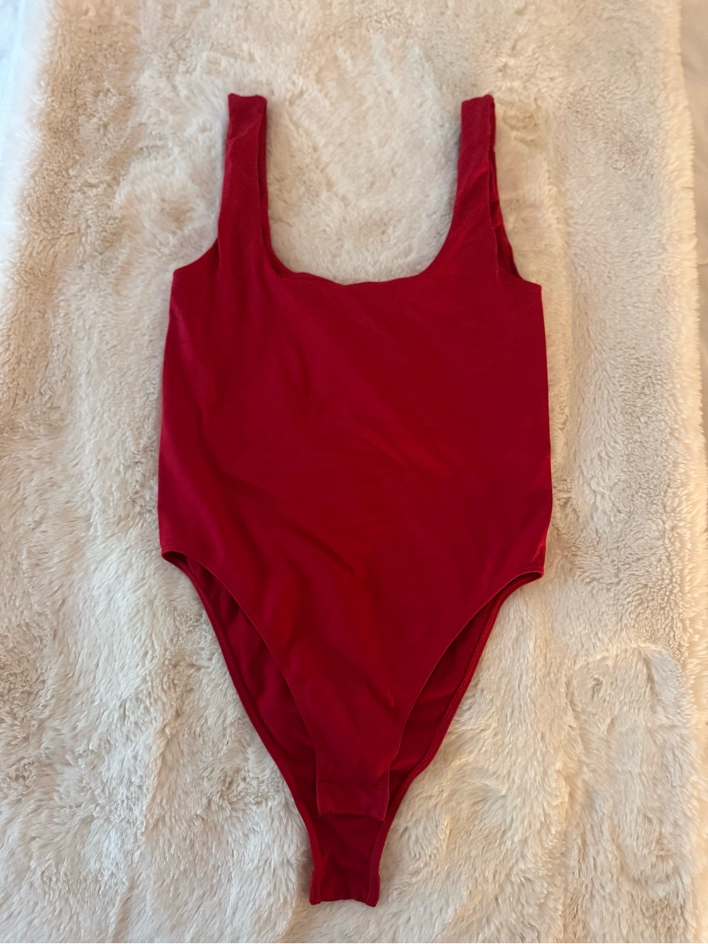 Target Red Scoop Neck Bodysuit